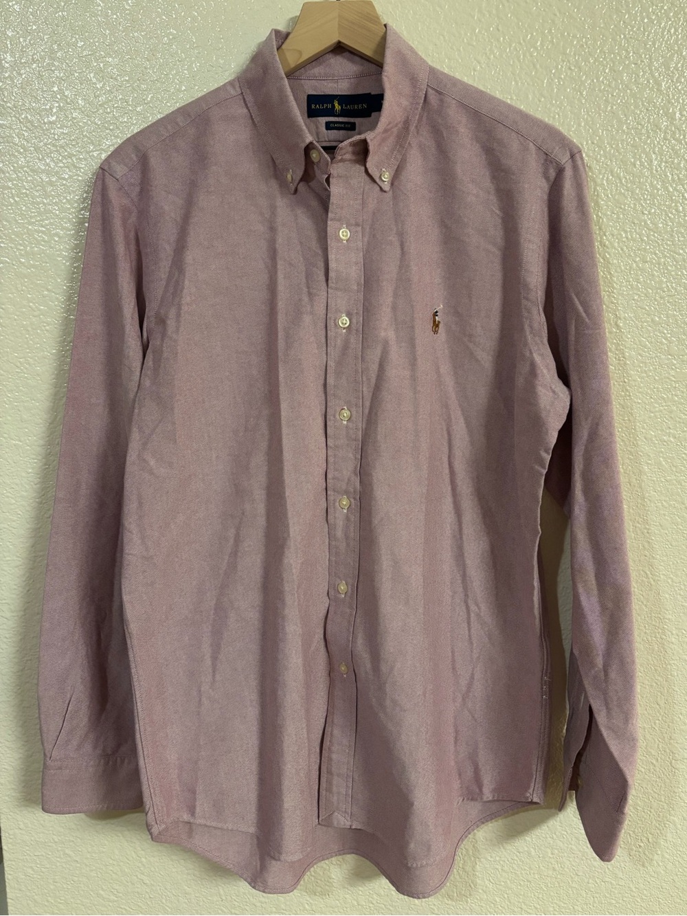 RALPH LAUREN 100% Cotton Classic Fit Button Down long sleeve shirt